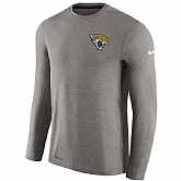 Men's Jacksonville Jaguars Nike Charcoal Coaches Long Sleeve Performance T-Shirt,baseball caps,new era cap wholesale,wholesale hats